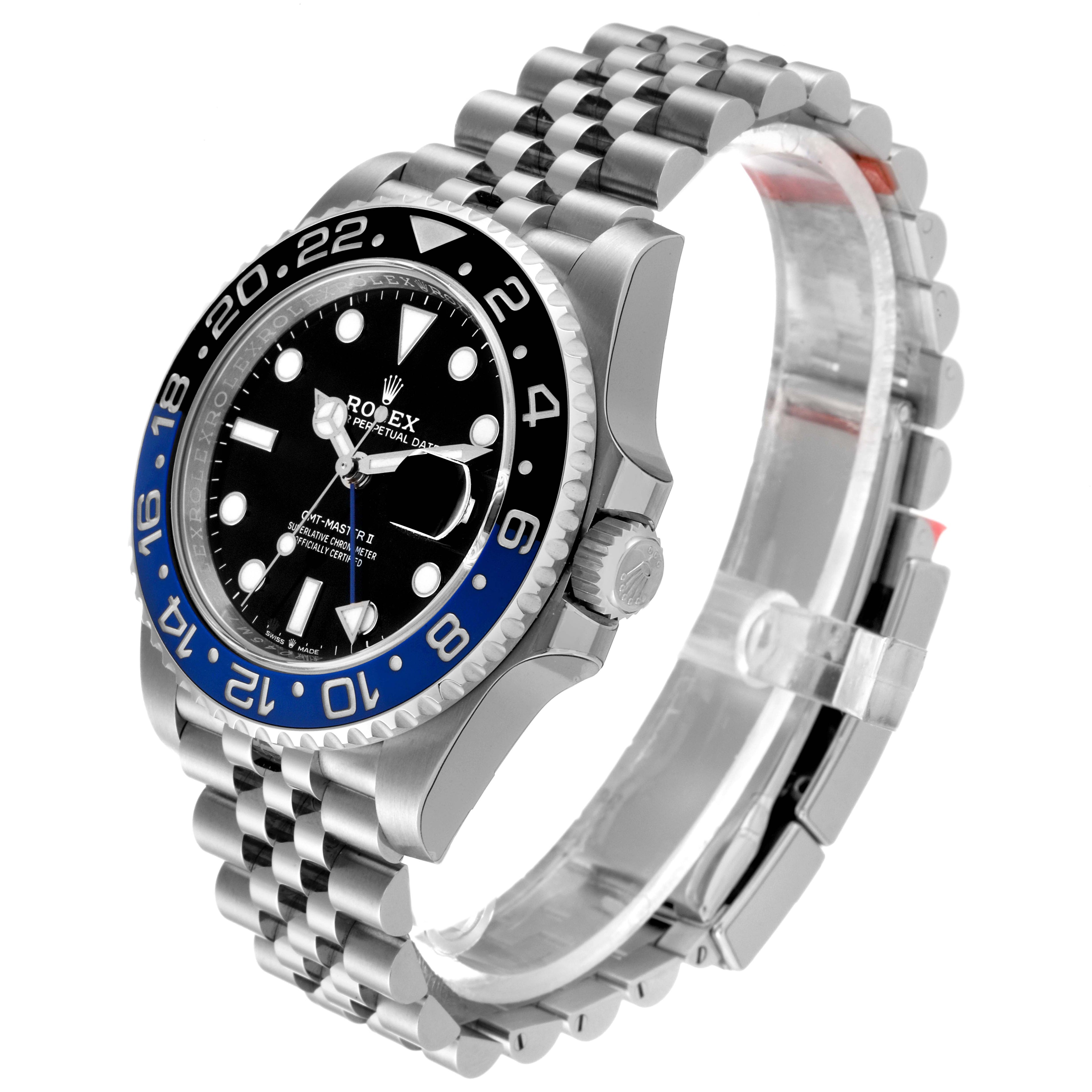 Rolex GMT Master II Black Blue Batman Jubilee Mens Watch 126710 Unworn