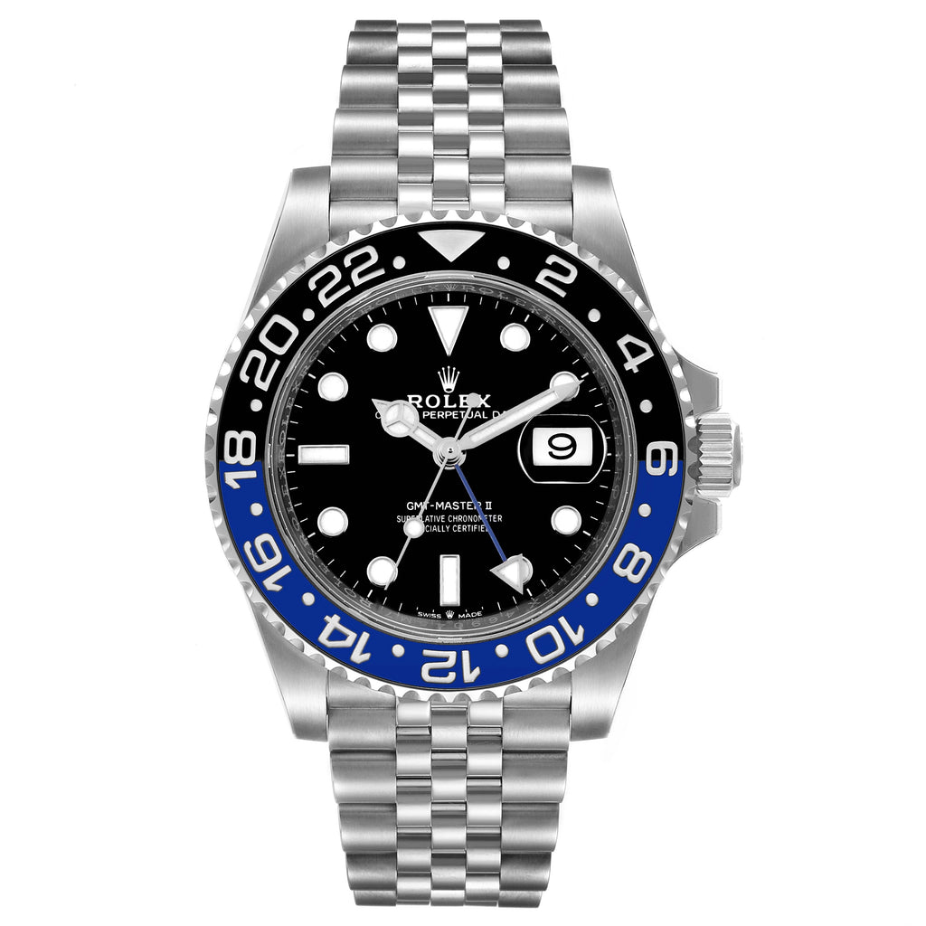 Rolex GMT Master II Black Blue Batman Jubilee Mens Watch 126710 Unworn
