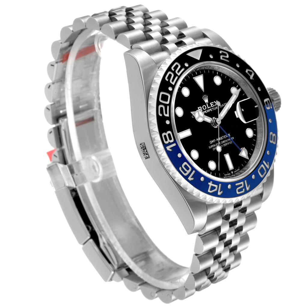 Rolex GMT Master II Black Blue Batman Jubilee Mens Watch 126710 Unworn