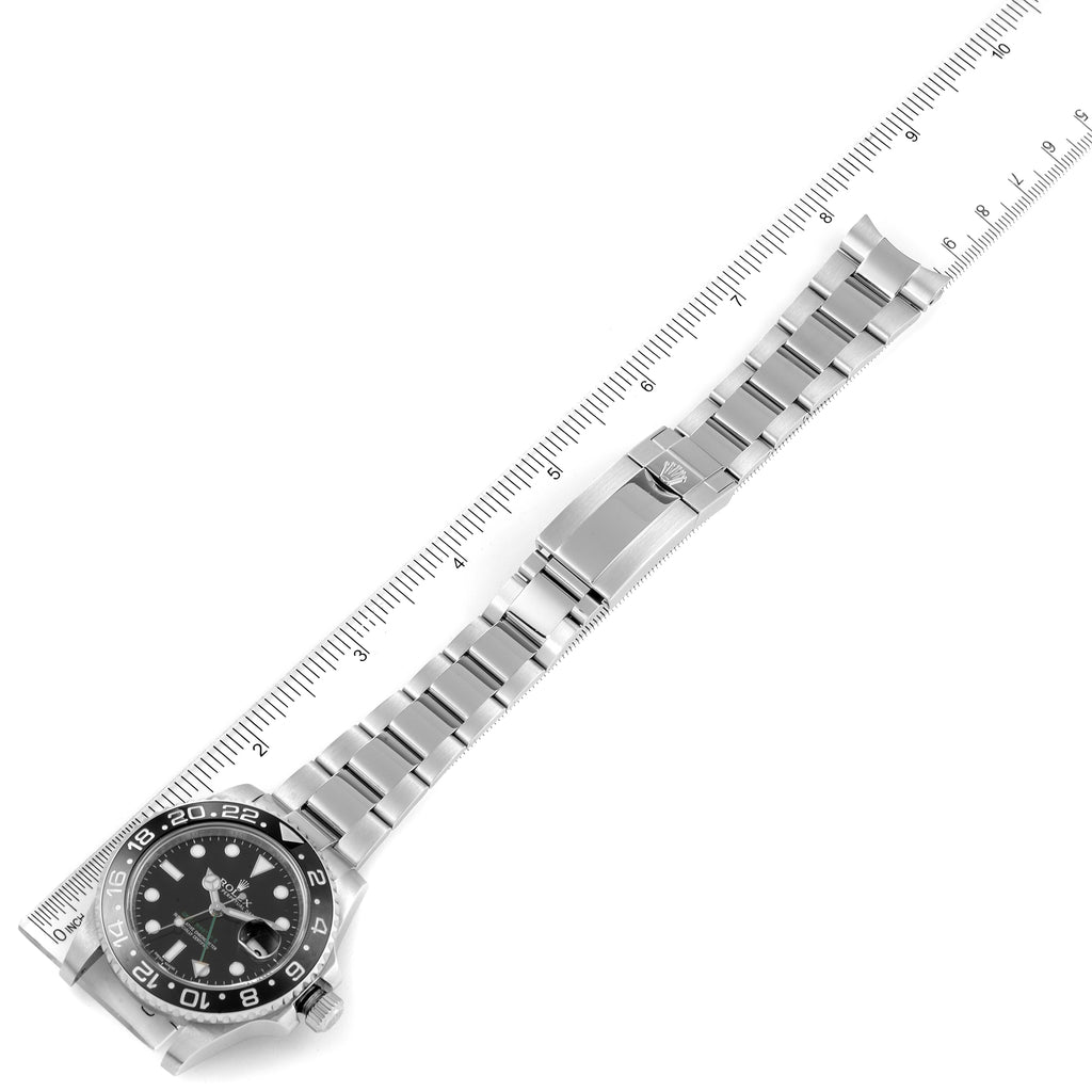 Rolex GMT Master II Black Dial Bezel Steel Mens Watch 116710