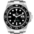 Rolex GMT Master II Black Dial Bezel Steel Mens Watch 116710