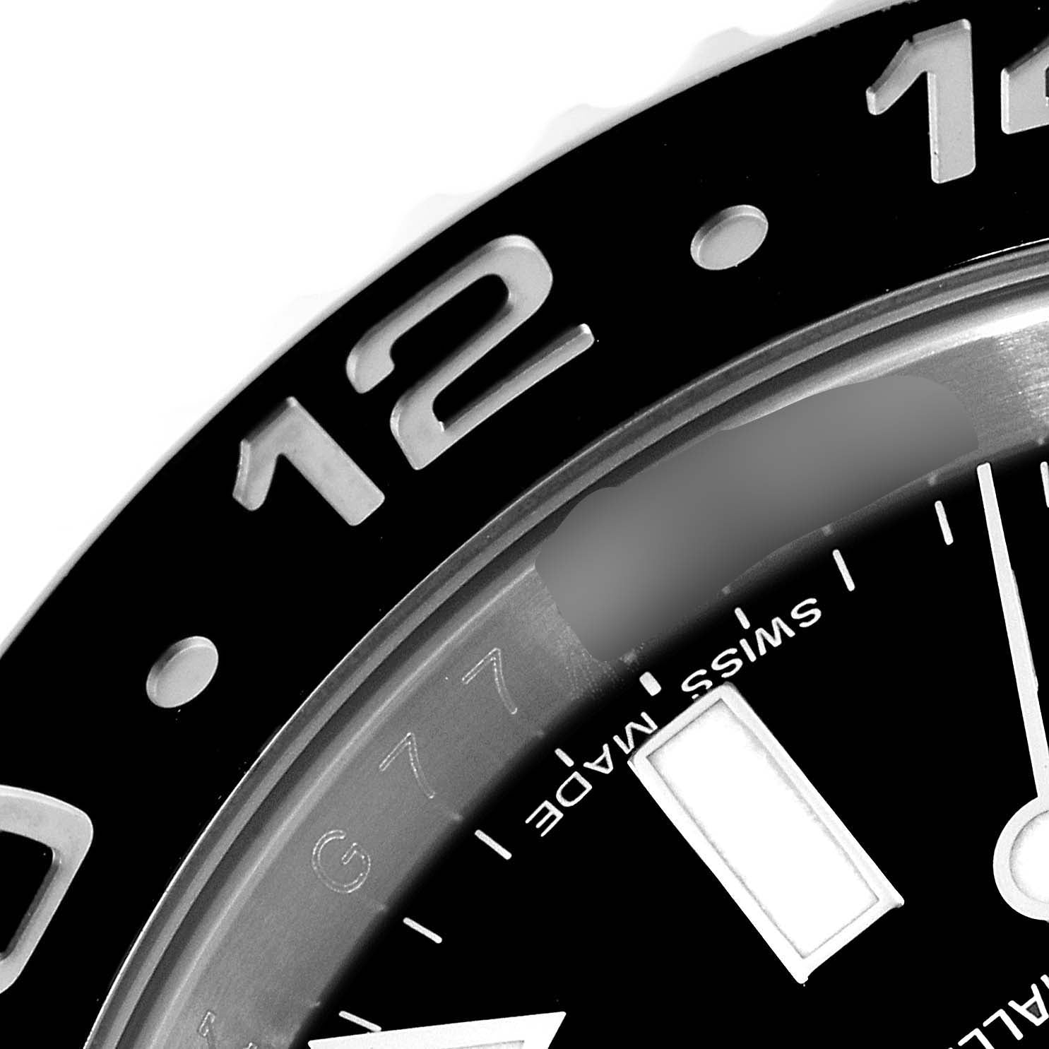 Rolex GMT Master II Black Dial Bezel Steel Mens Watch 116710
