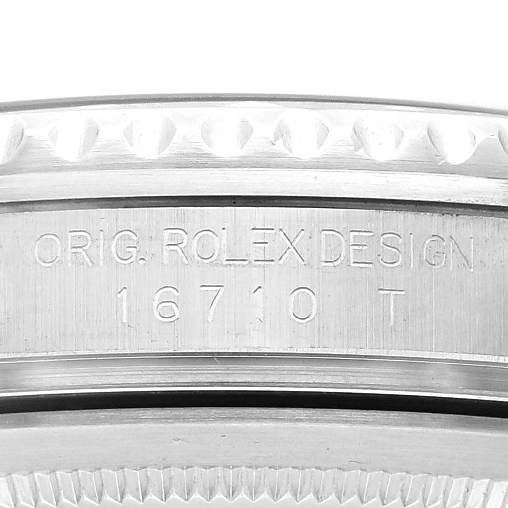 Rolex GMT Master II Black Red Coke Bezel 'Box' Dial Steel Mens Watch 16710