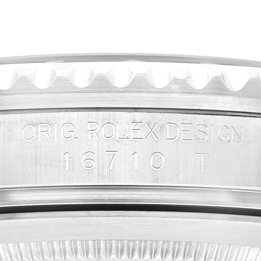 Rolex GMT Master II Black Red Coke Bezel Error Dial Steel Watch 16710 Box Papers