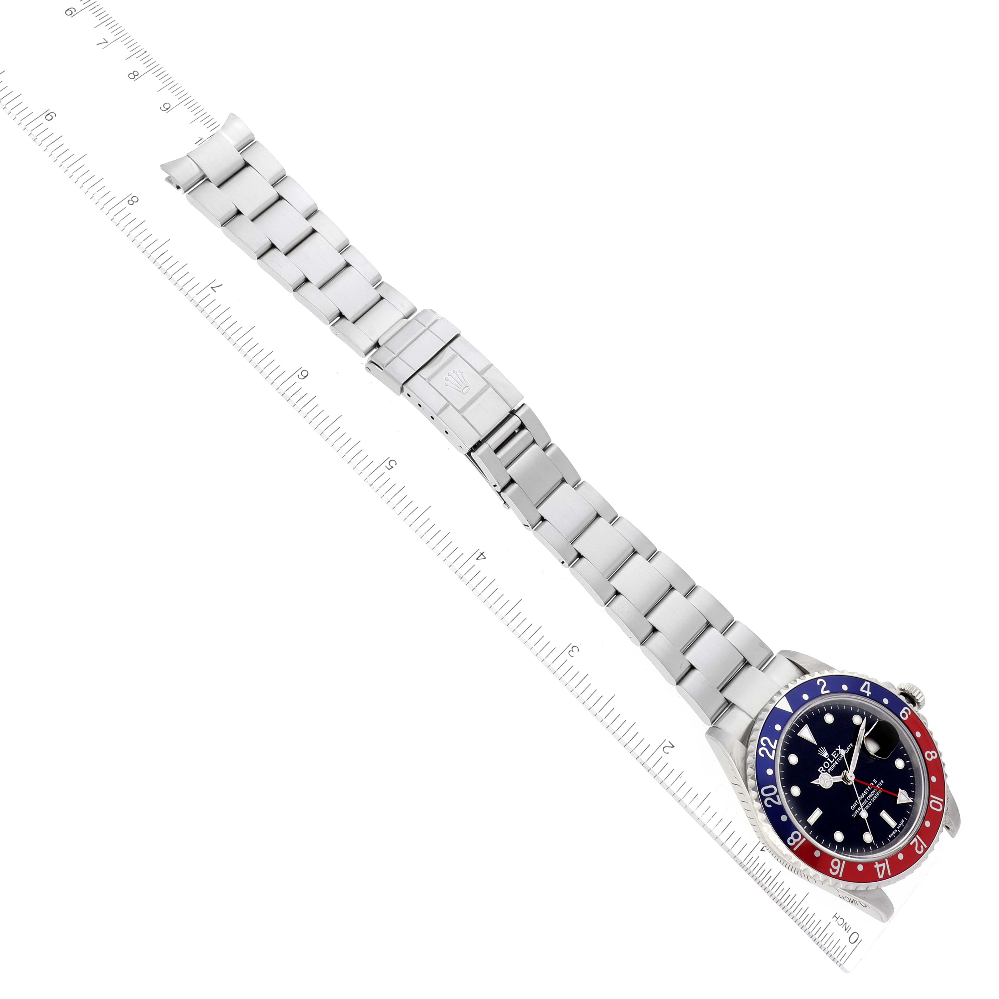 Rolex GMT Master II Blue Red Pepsi Bezel Steel Mens Watch 16710 ADD $200 COKE BEZEL