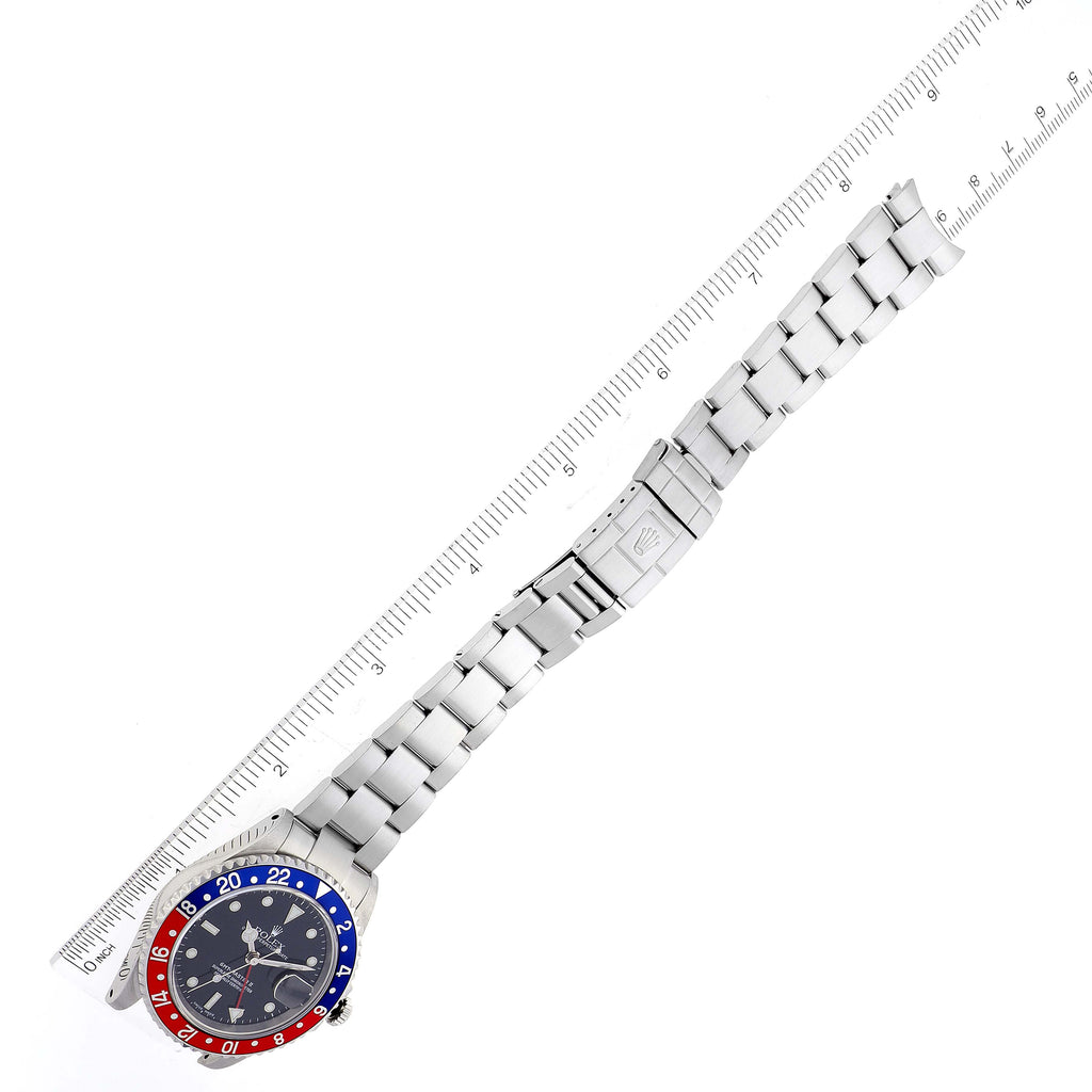Rolex GMT Master II Blue Red Pepsi Dial Mens Watch 16710