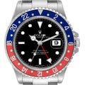 Rolex GMT Master II Blue Red Pepsi Error Dial Mens Watch 16710