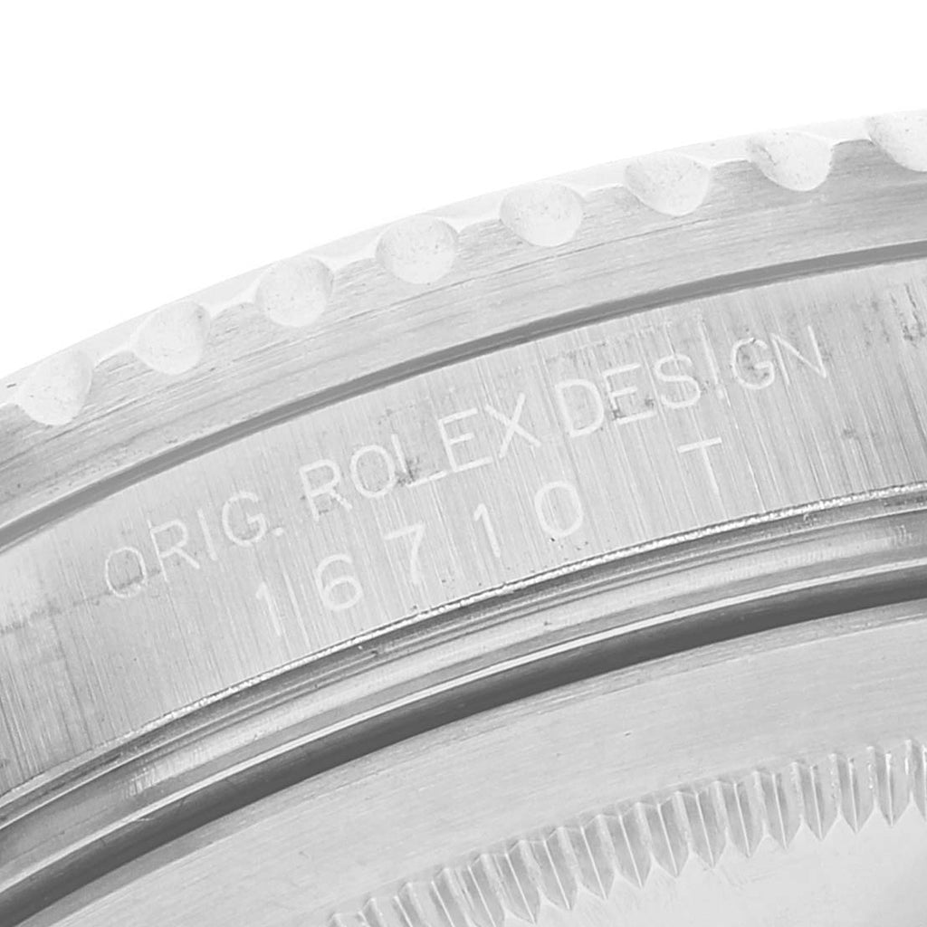 Rolex GMT Master II Error Dial Pepsi Bezel Mens Watch 16710 Box Papers