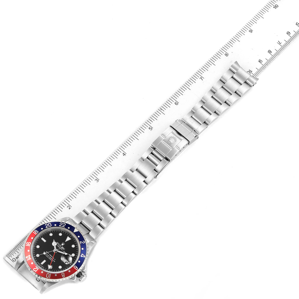 Rolex GMT Master II Error Dial Pepsi Bezel Steel Mens Watch 16710