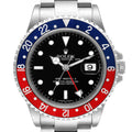 Rolex GMT Master II Error Dial Pepsi Bezel Steel Mens Watch 16710