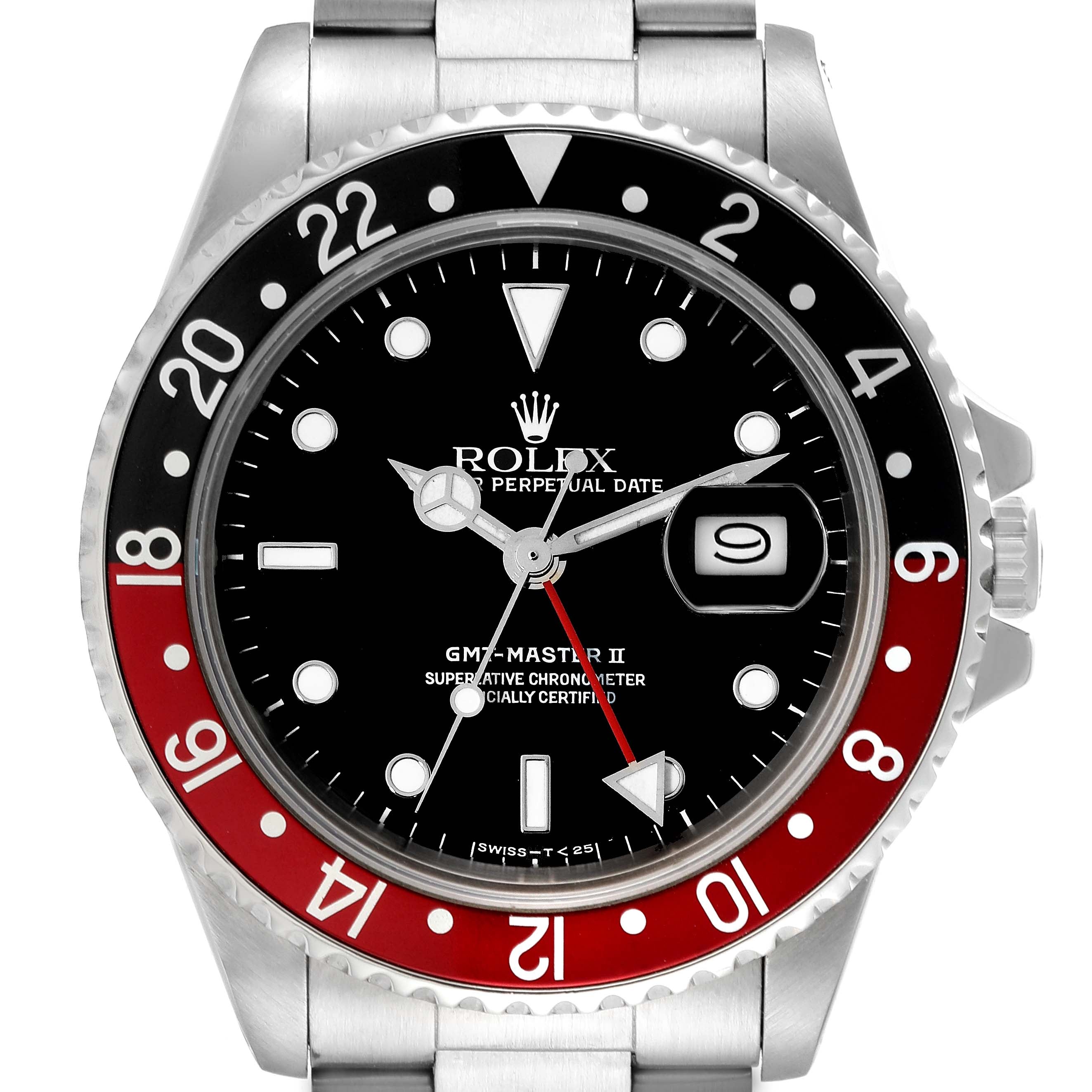 Rolex GMT Master II Fat Lady Vintage Coke Bezel Mens Watch 16760 Box Papers