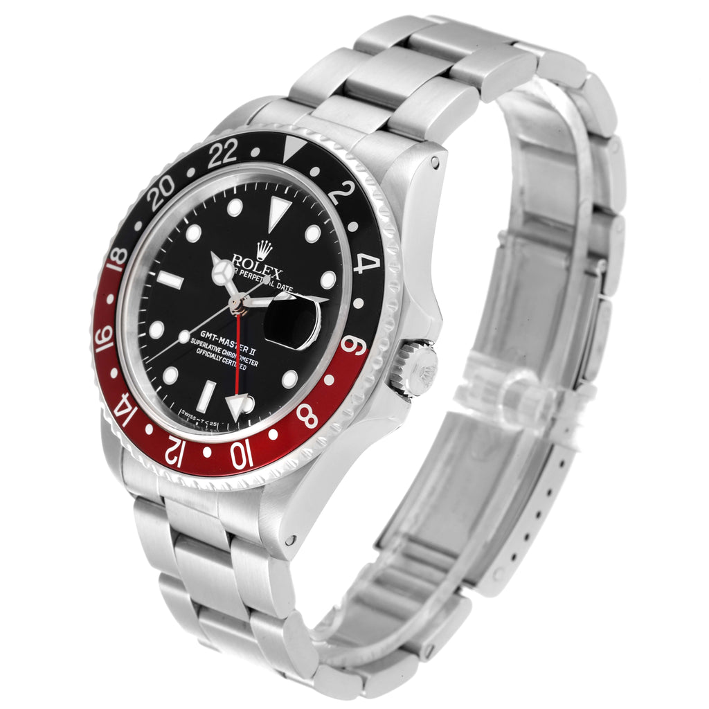 Rolex GMT Master II Fat Lady Vintage Coke Bezel Mens Watch 16760 Box Papers