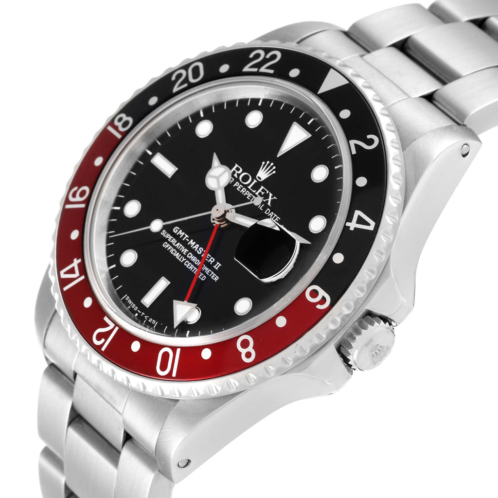 Rolex GMT Master II Fat Lady Vintage Coke Bezel Mens Watch 16760 Box Papers