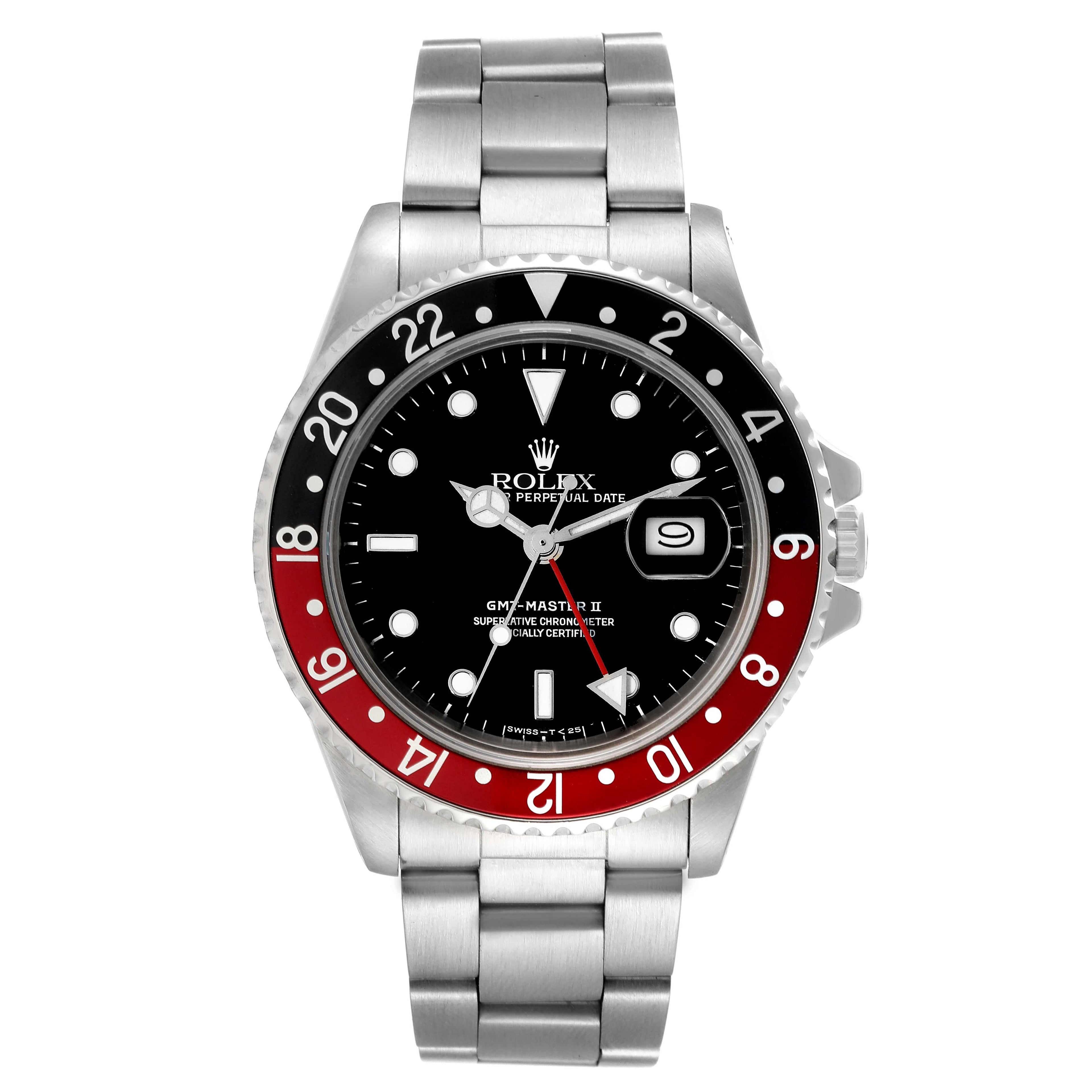 Rolex GMT Master II Fat Lady Vintage Coke Bezel Mens Watch 16760 Box Papers
