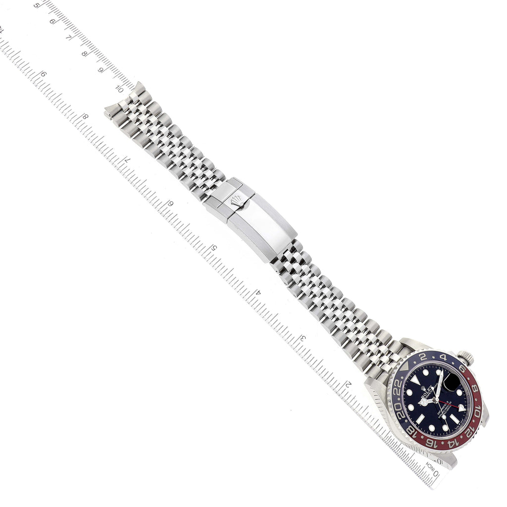 Rolex GMT Master II Pepsi Bezel Jubilee Steel Mens Watch 126710