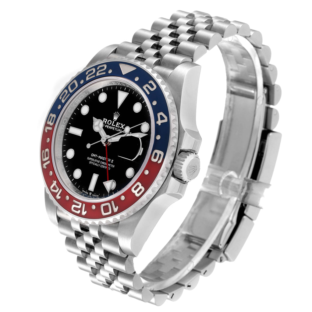 Rolex GMT Master II Pepsi Bezel Jubilee Steel Mens Watch 126710