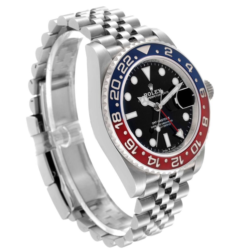 Rolex GMT Master II Pepsi Bezel Jubilee Steel Mens Watch 126710