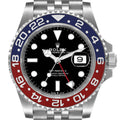Rolex GMT Master II Pepsi Bezel Jubilee Steel Mens Watch 126710 BLRO Box Card