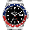 Rolex GMT Master II Pepsi Bezel Steel Mens Watch 16710 Box Card