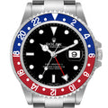 Rolex GMT Master II Pepsi Red Blue Bezel Parachrom Hairspring 3186 Steel Mens Watch 16710