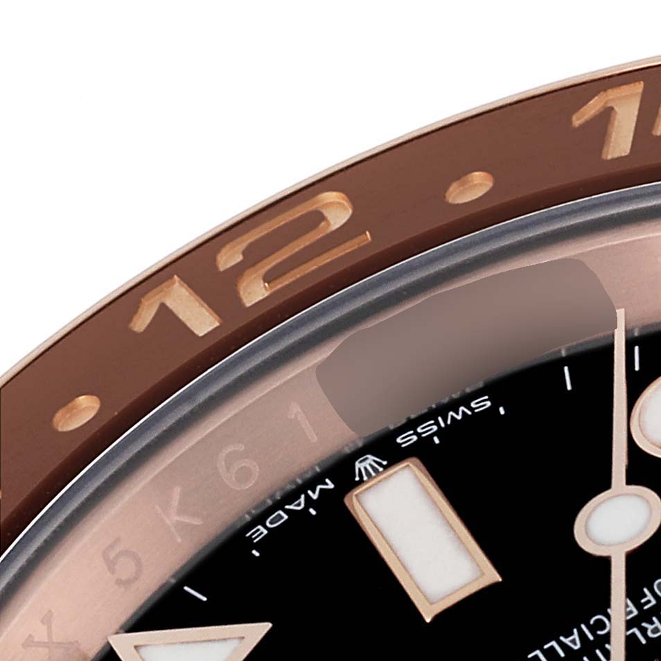 Rolex GMT Master II Rose Gold Mens Watch 126715 Box Card
