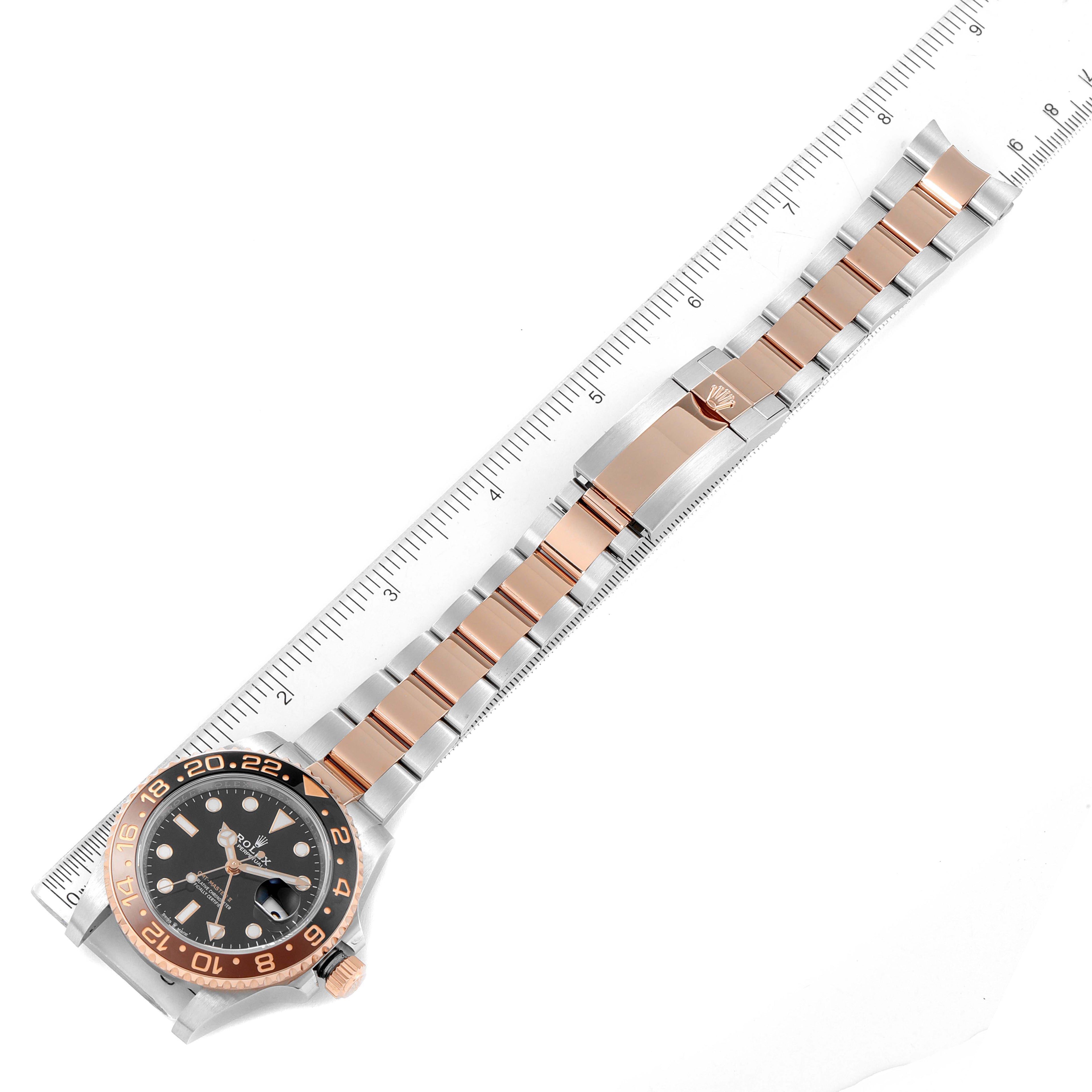Rolex GMT Master II Steel Rose Gold Mens Watch 126711 CHNR Box Card