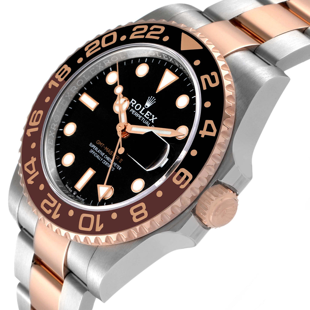 Rolex GMT Master II Steel Rose Gold Mens Watch 126711 CHNR Box Card