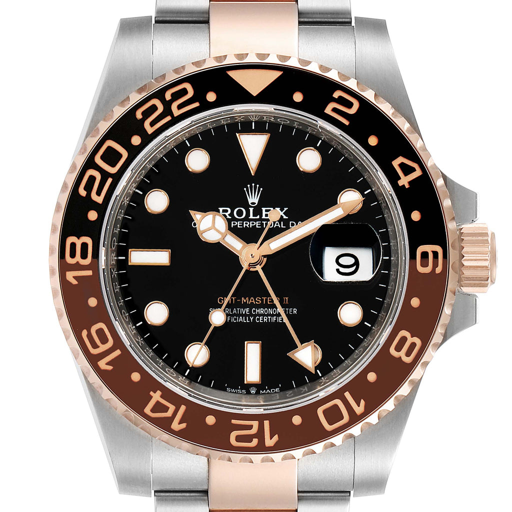 Rolex GMT Master II Steel Everose Gold Mens Watch 126711 CHNR Box Card