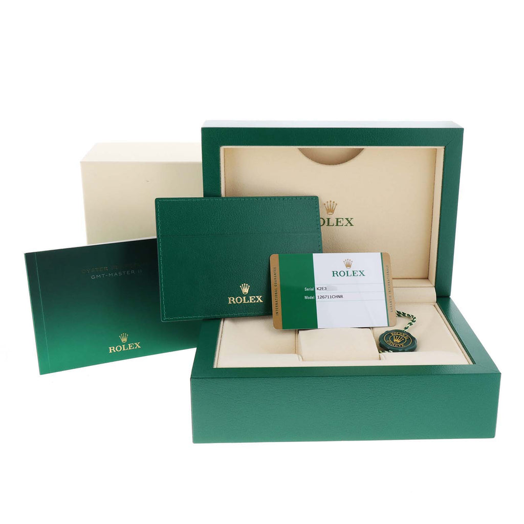Rolex GMT Master II Steel Everose Gold Mens Watch 126711 CHNR Box Card