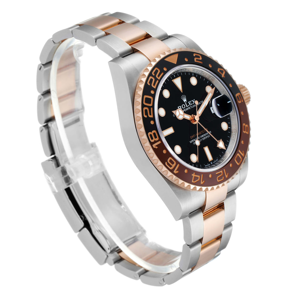 Rolex GMT Master II Steel Everose Gold Mens Watch 126711 CHNR Box Card