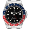 Rolex GMT Master Pepsi Bezel Vintage Steel Mens Watch 16750