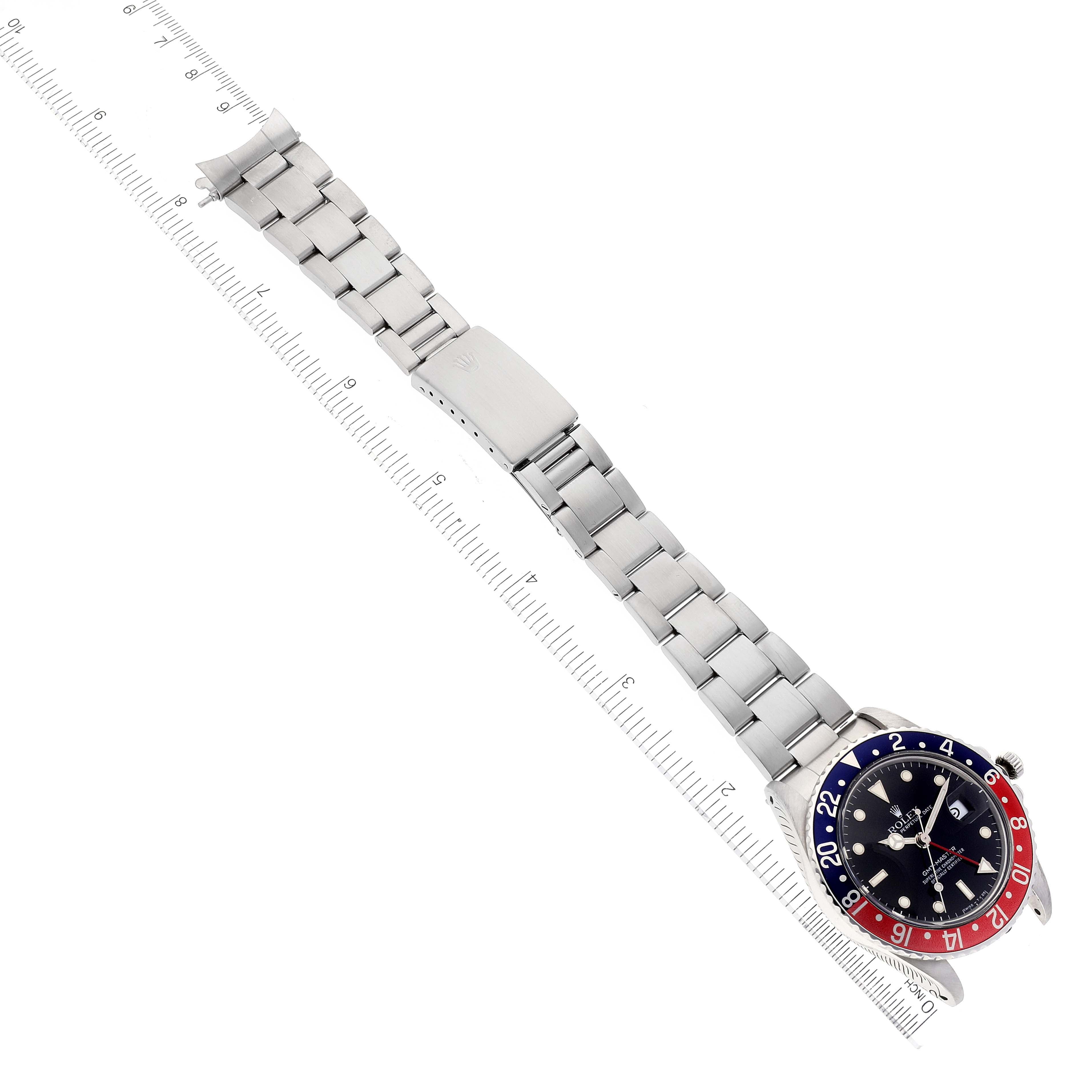 Rolex GMT Master Pepsi Bezel Vintage Steel Mens Watch 16750