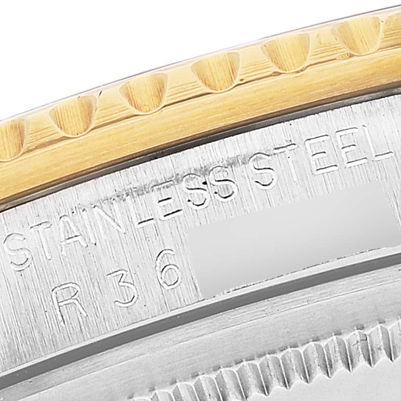 Rolex GMT Master Steel Yellow Gold Black Frosted Dial Vintage Watch 16753