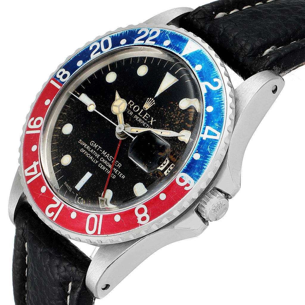 Rolex GMT Master Vintage Red and Blue Pepsi Bezel Mens Watch 1675