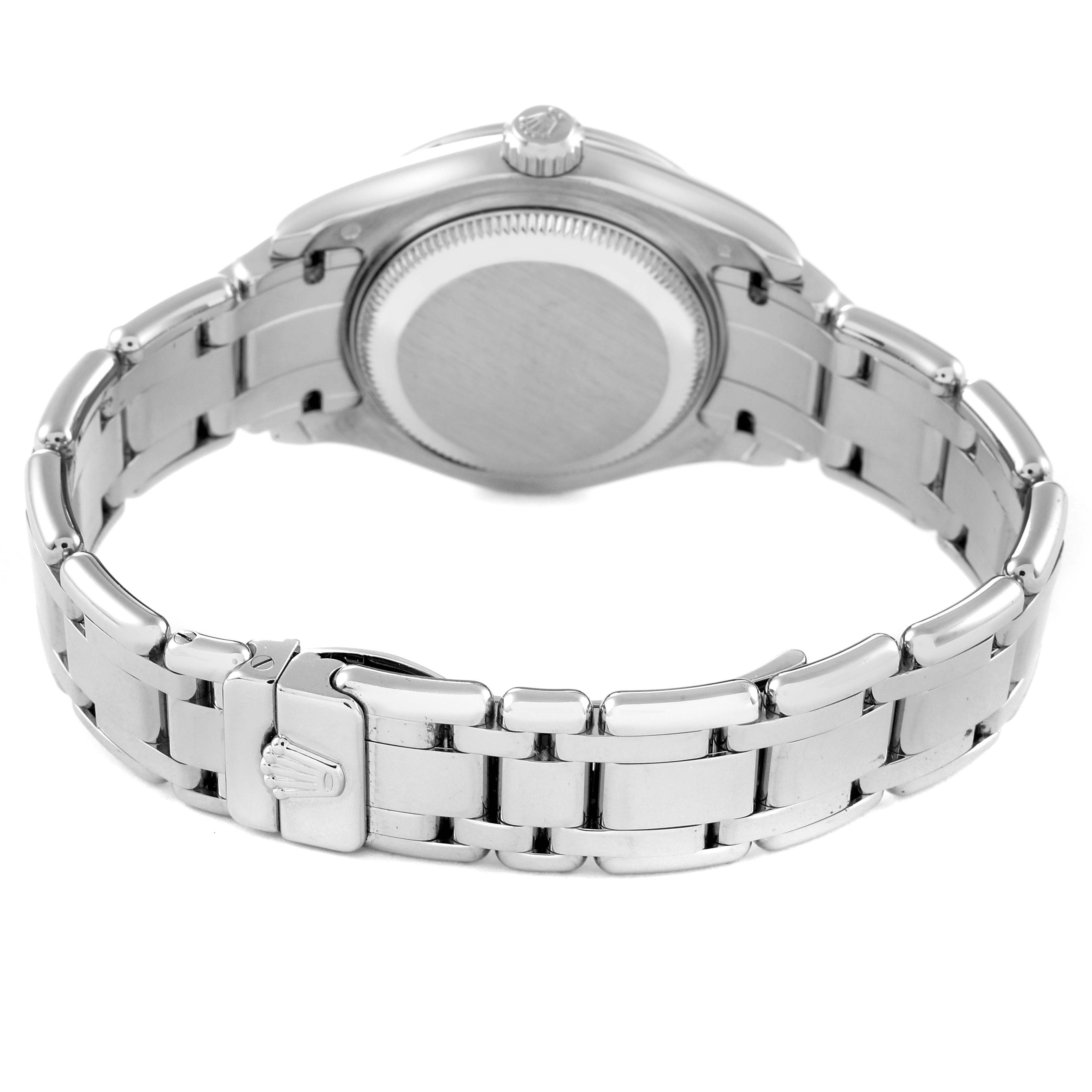 Rolex Pearlmaster White Gold Mother of Pearl Diamond Ladies Watch 80319