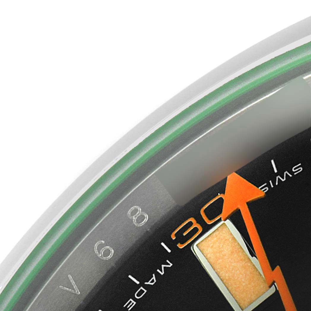 Rolex Milgauss Black Dial Green Crystal Steel Mens Watch 116400V