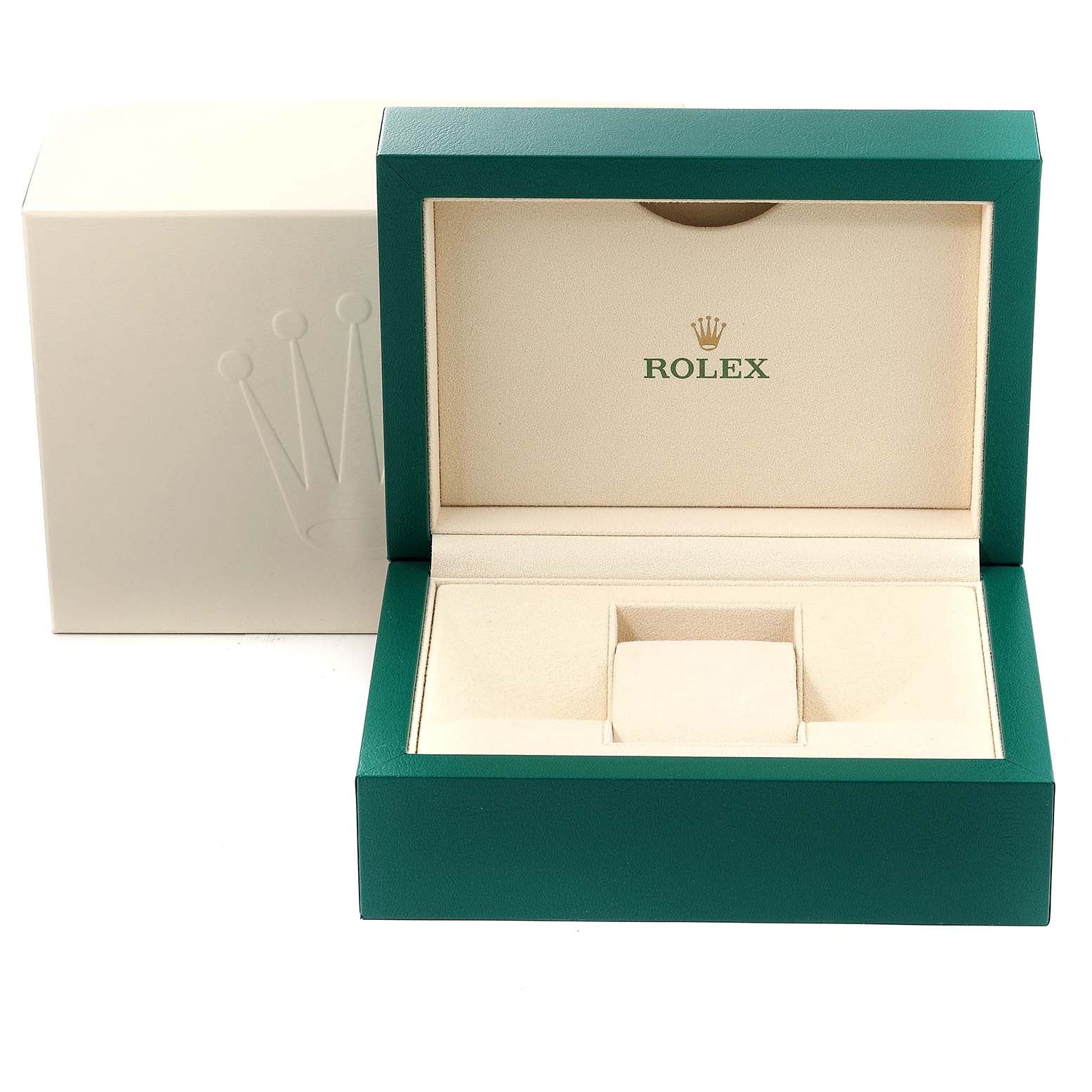 Rolex Milgauss Steel Blue Dial Green Crystal Mens Watch 116400