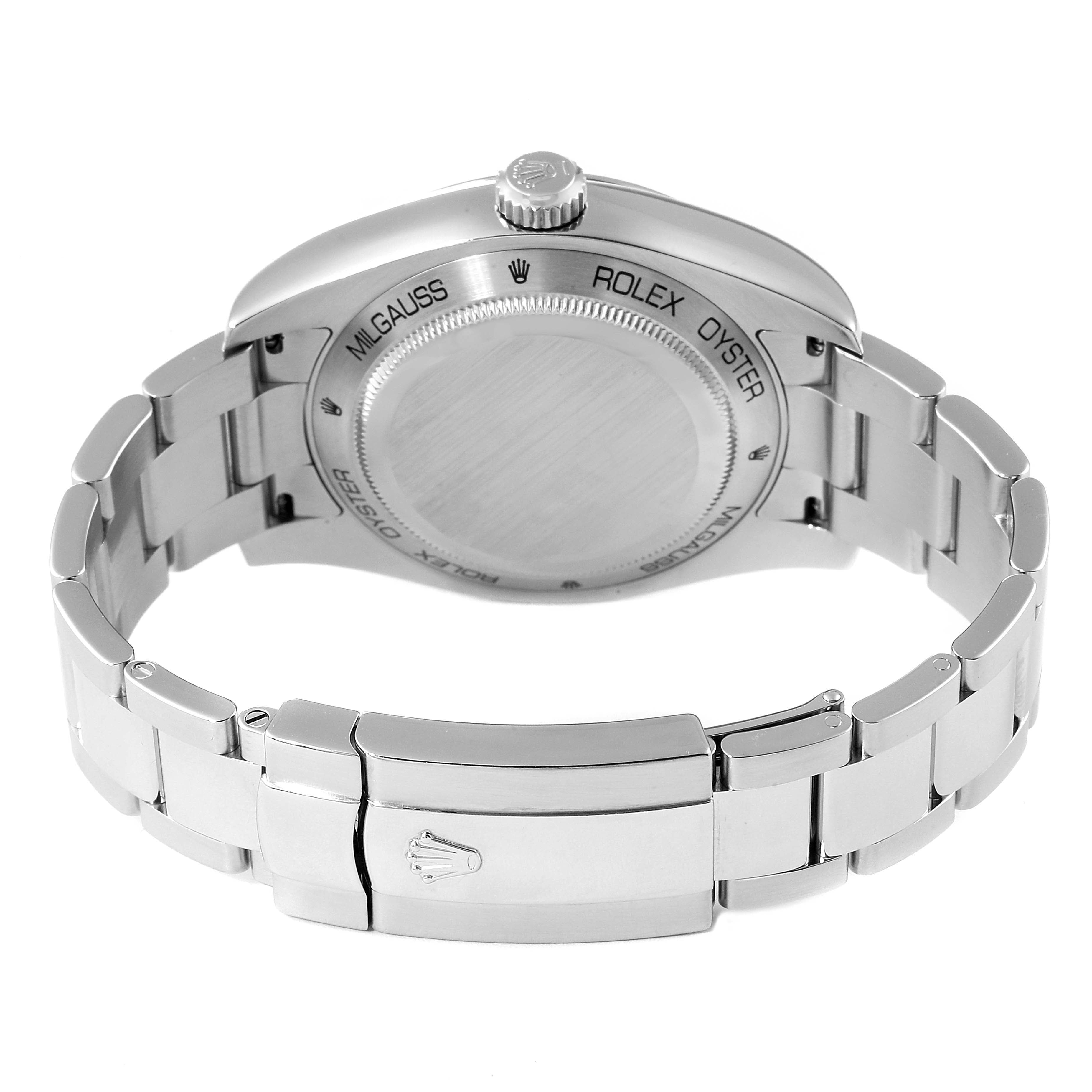 Rolex Milgauss White Dial Stainless Steel Mens Watch 116400V