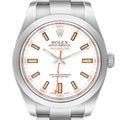 Rolex Milgauss White Dial Stainless Steel Mens Watch 116400V