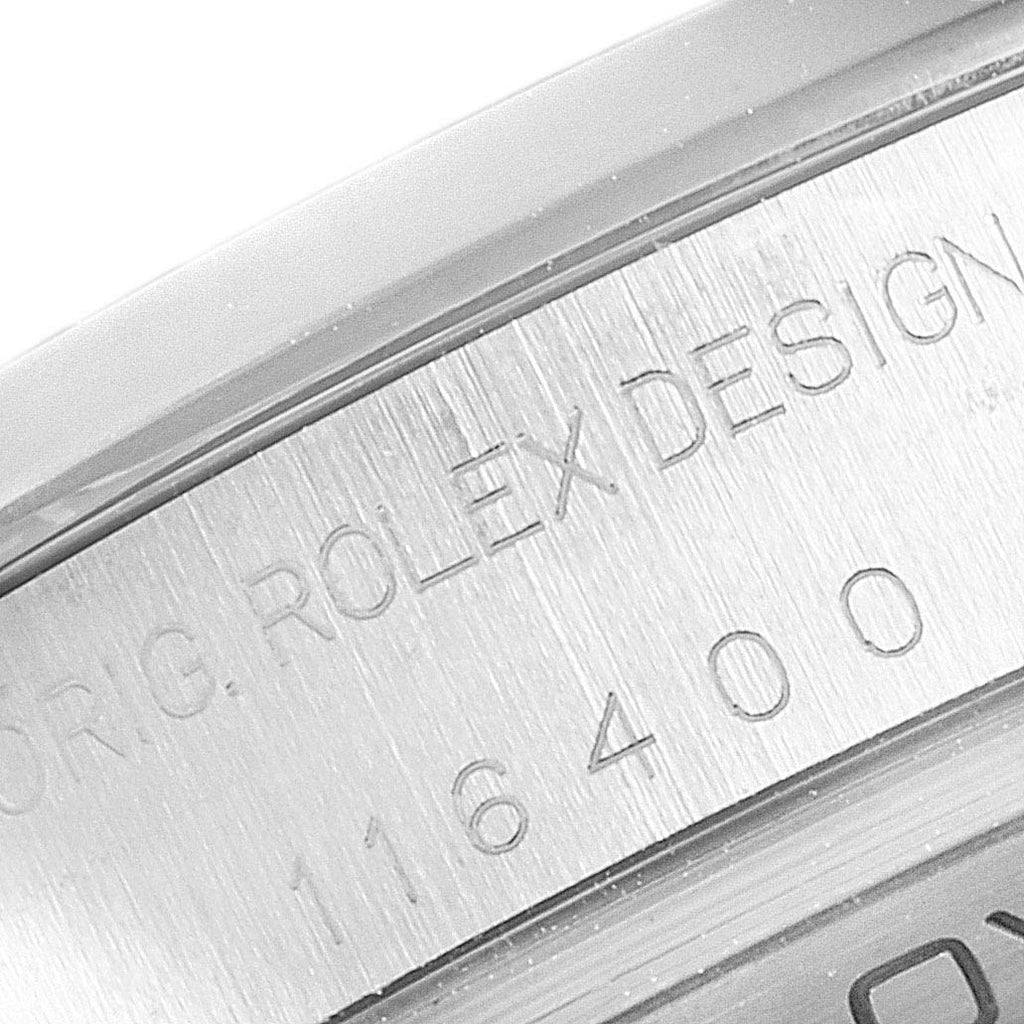 Rolex Milgauss White Dial Stainless Steel Mens Watch 116400V Box Service Card