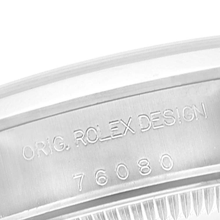 Rolex Oyster Perpetual 24 Nondate Black Dial Ladies Watch 76080