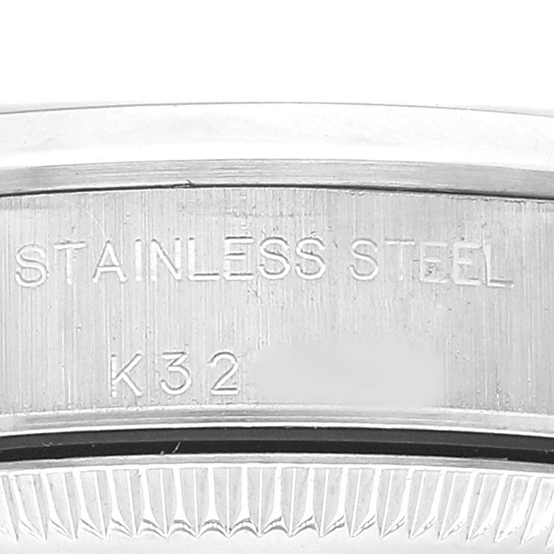 Rolex Oyster Perpetual 24mm Black Dial Steel Ladies Watch 76080 Box Papers