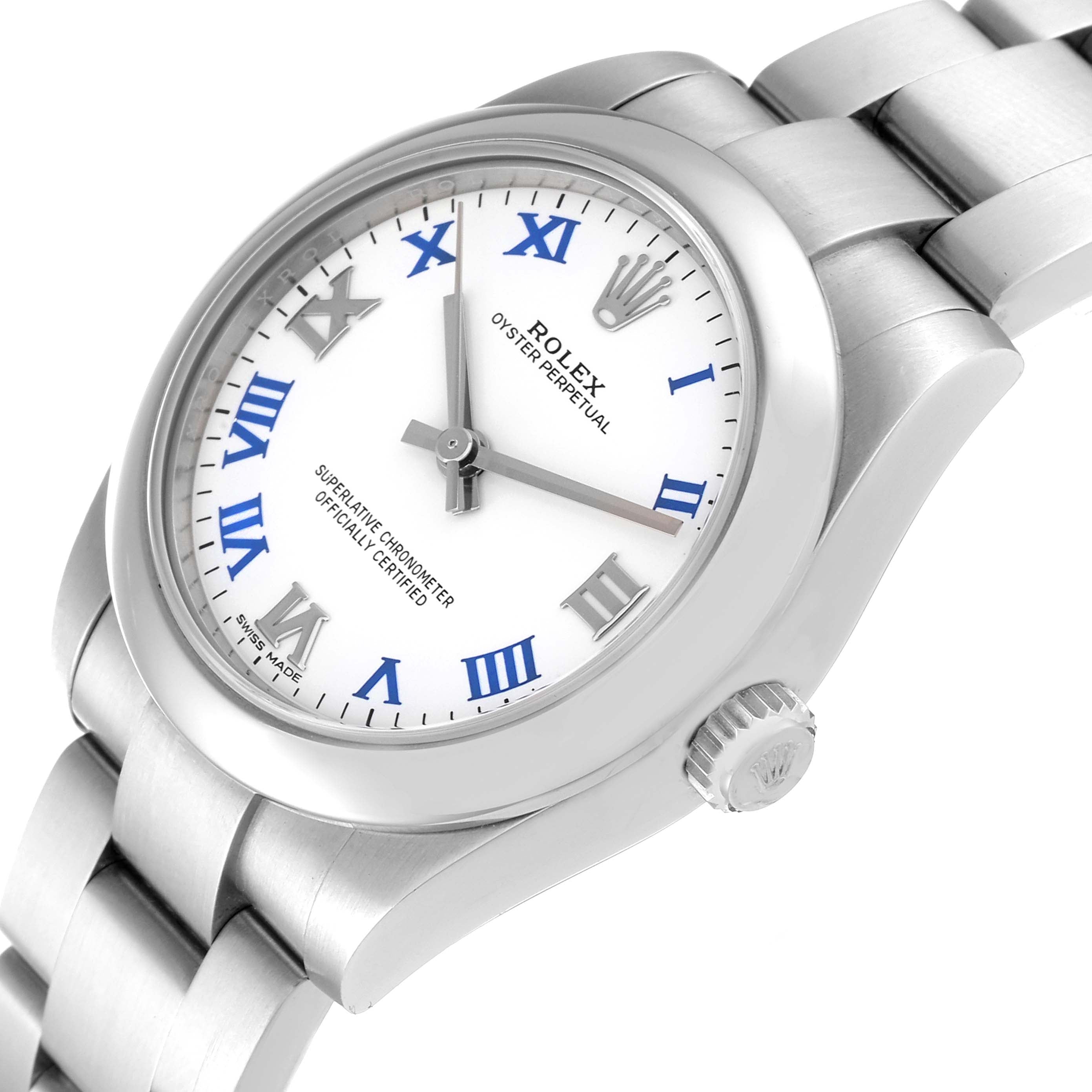 Rolex Oyster Perpetual 31mm Midsize White Dial Ladies Watch 177200