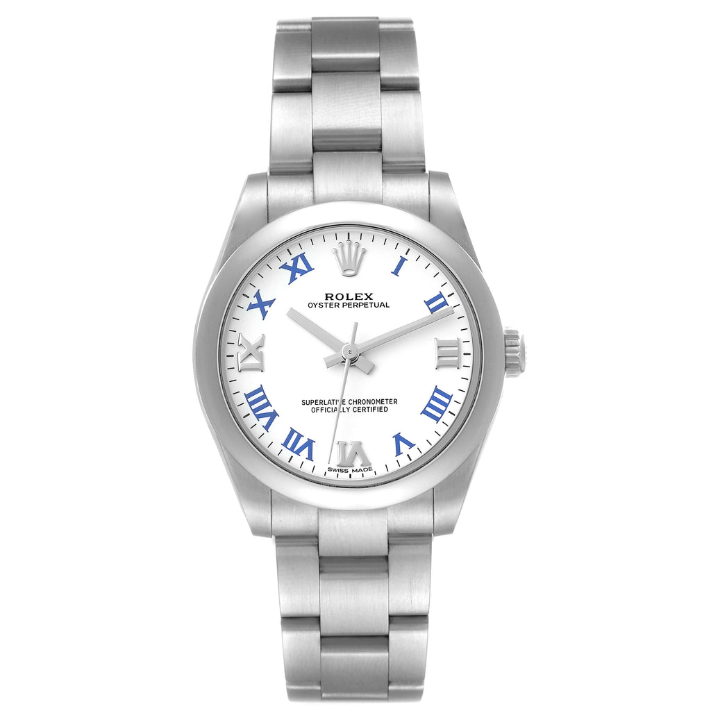 Rolex Oyster Perpetual 31mm Midsize White Dial Ladies Watch 177200