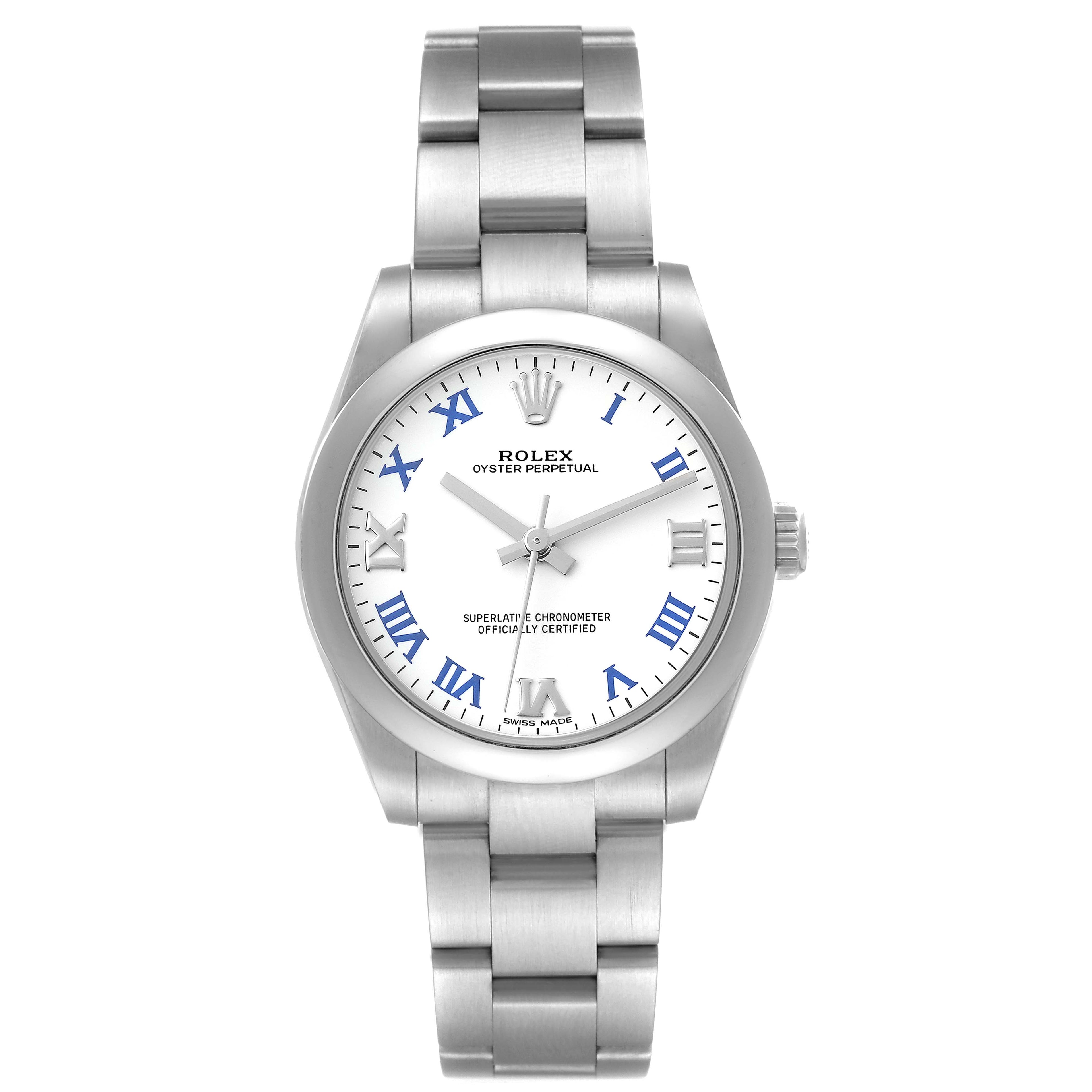 Rolex Oyster Perpetual 31mm Midsize White Dial Ladies Watch 177200