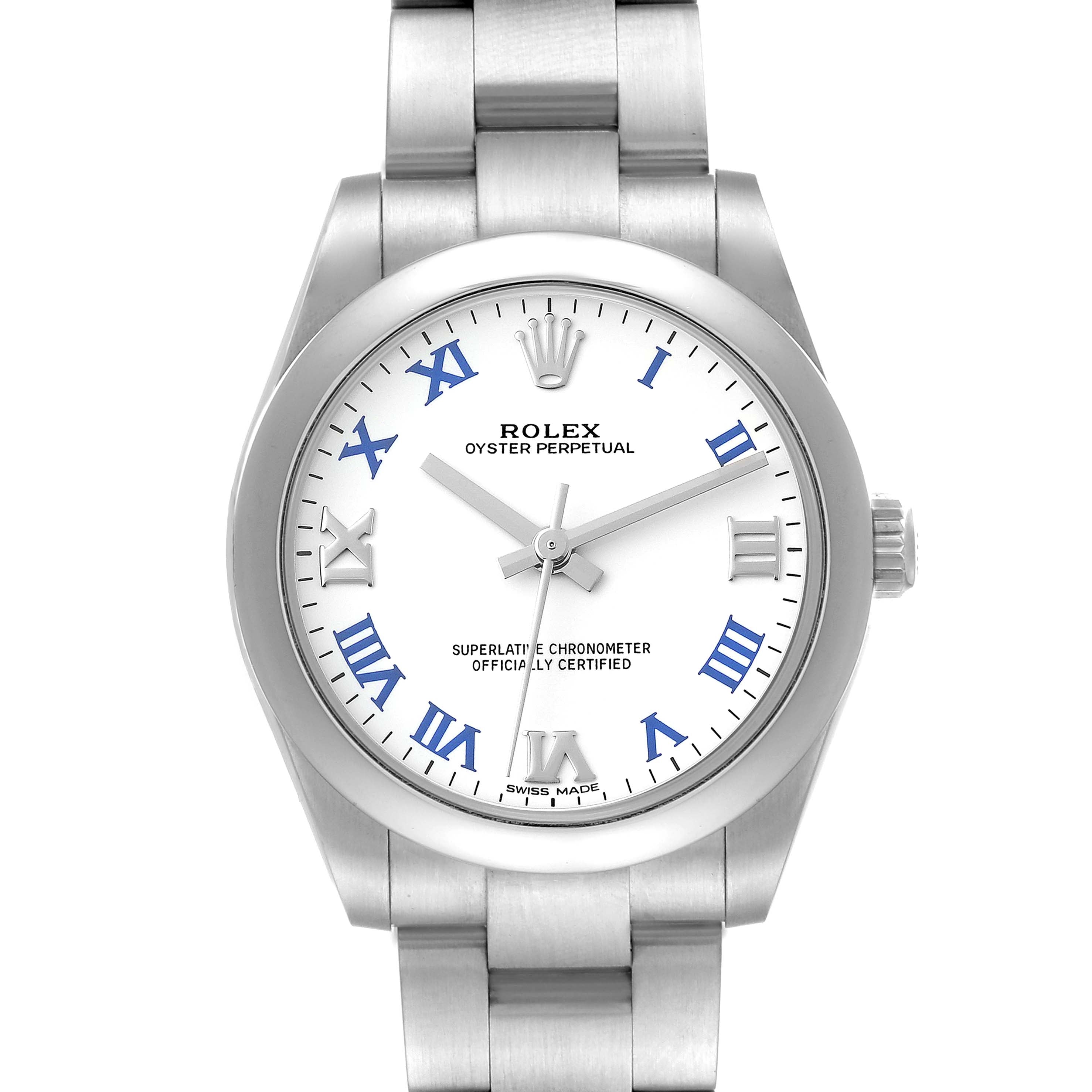 Rolex Oyster Perpetual 31mm Midsize White Dial Ladies Watch 177200