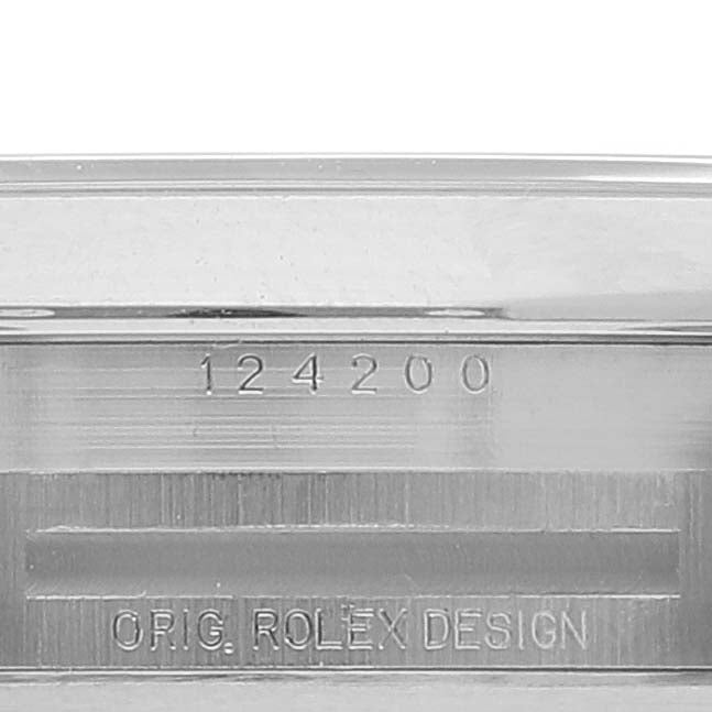 Rolex Oyster Perpetual 34mm Black Dial Steel Mens Watch 124200
