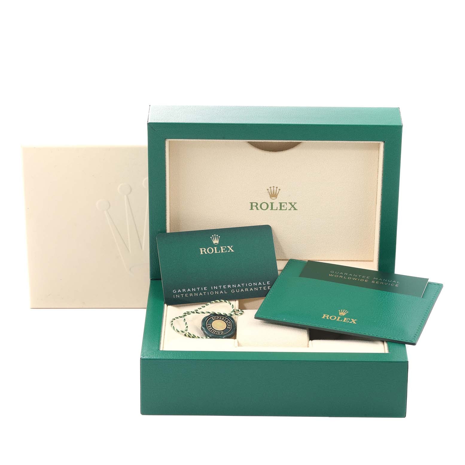 Rolex Oyster Perpetual 34mm Black Dial Steel Mens Watch 124200 Unworn
