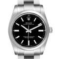 Rolex Oyster Perpetual 34mm Black Dial Steel Watch 124200 Unworn
