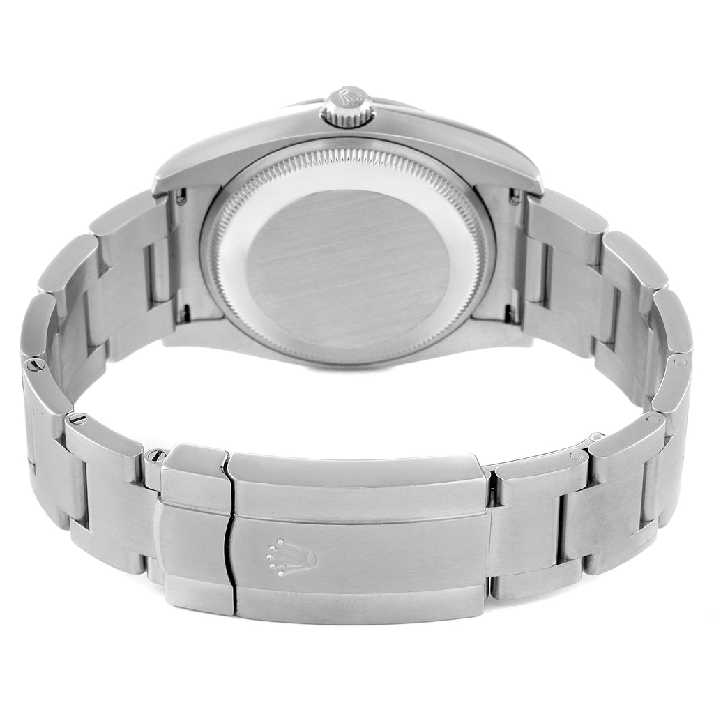 Rolex Oyster Perpetual 34mm Olive Green Dial Steel Mens Watch 114200